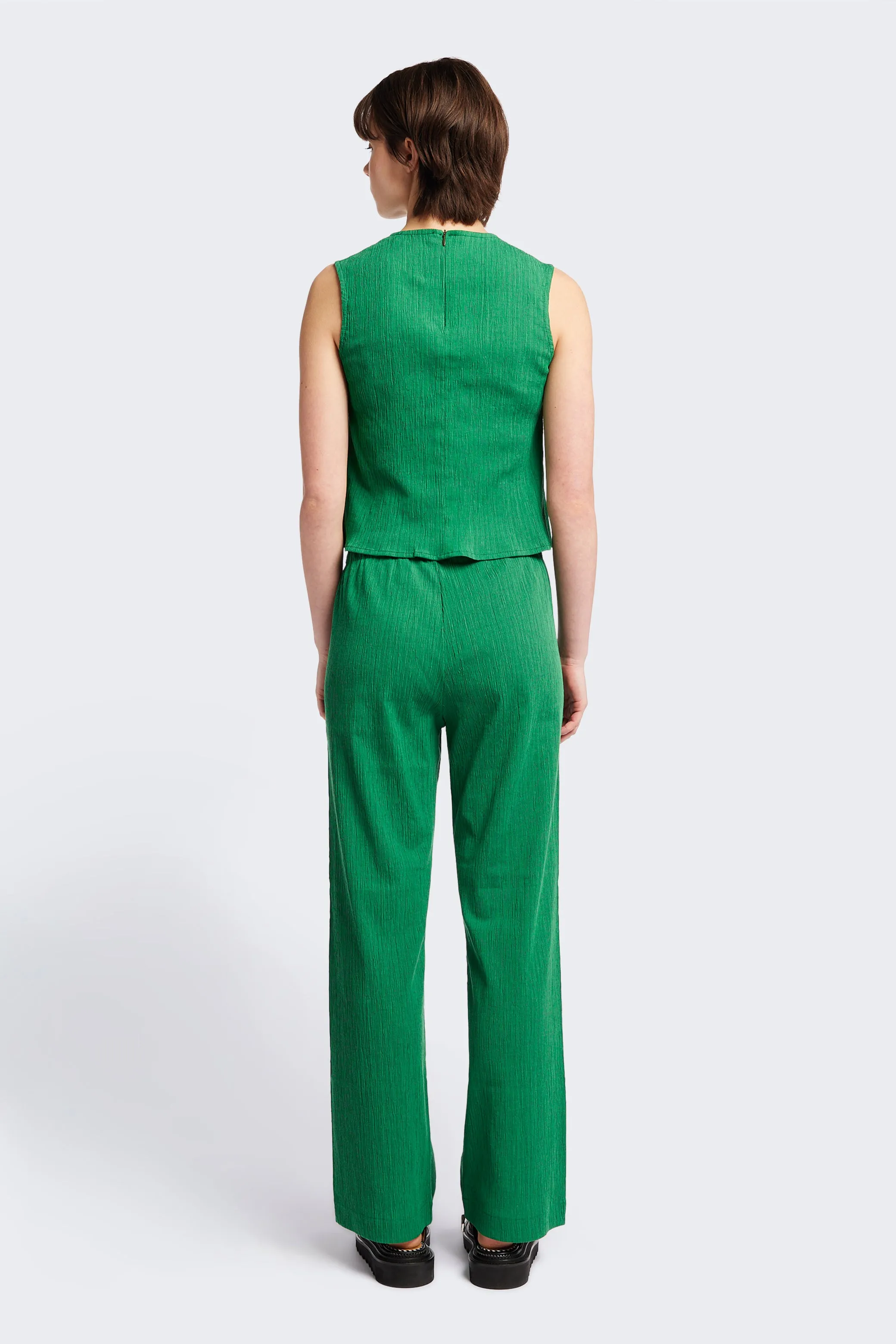 Aeon Crinkle Top Green