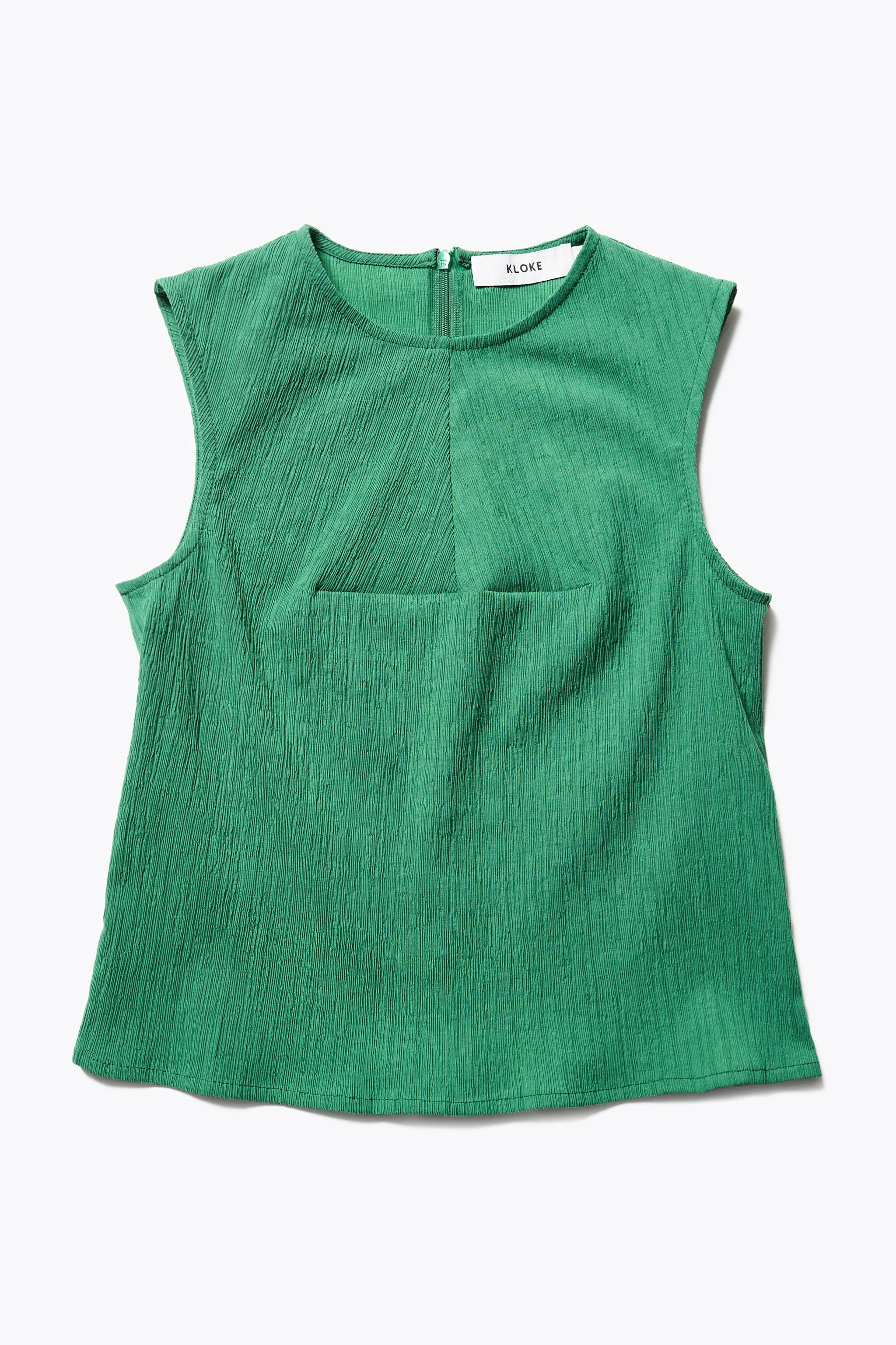 Aeon Crinkle Top Green
