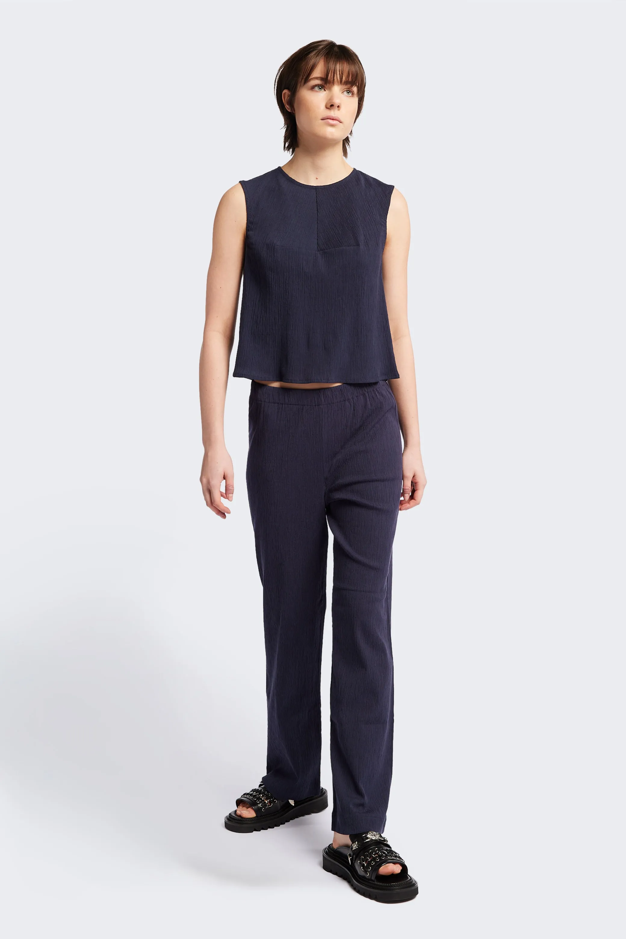 Aeon Crinkle Top Ink