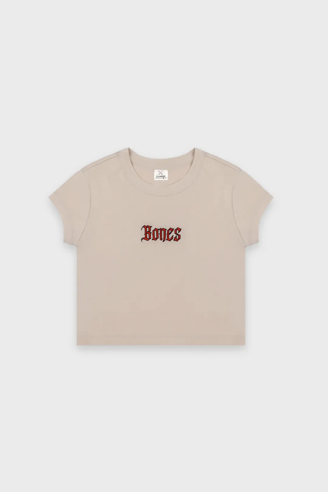 BILLY BONES CLUB GOTHIC BABY TEE -  APRICOT