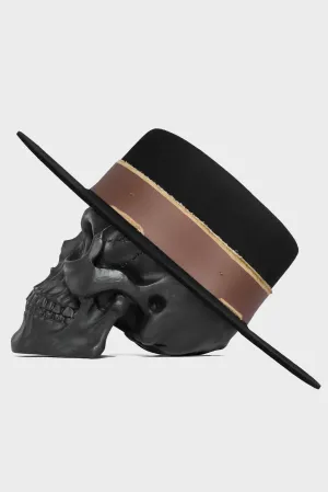BILLY BONES OUTLAW FEDORA - BLACK