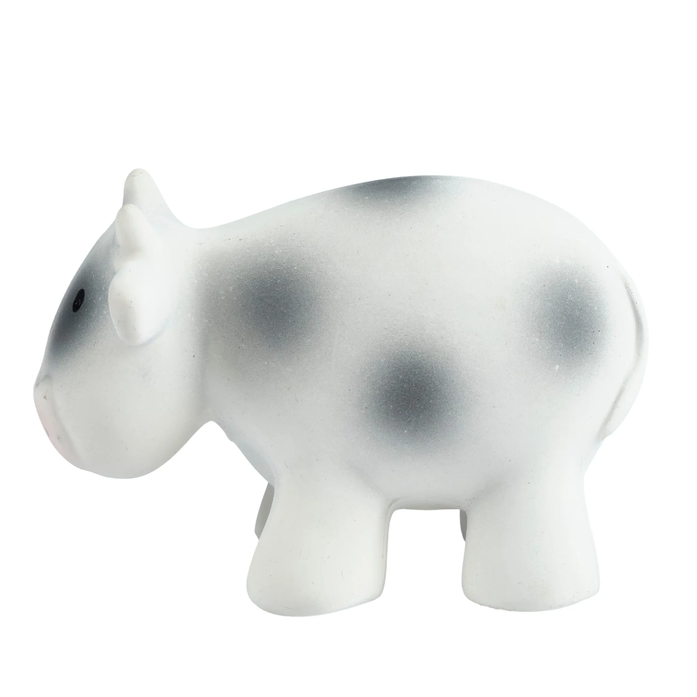 Cow - Natural Organic Baby Teether Rattle & Organic Bath Toy