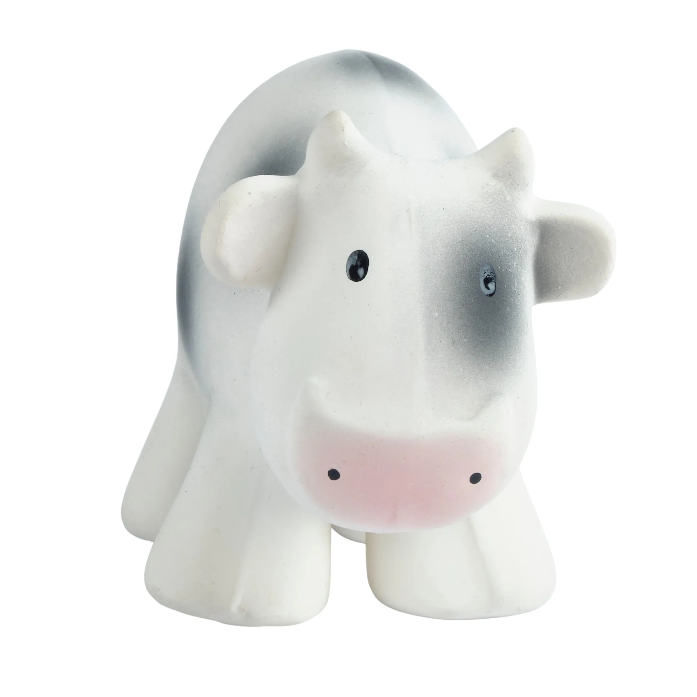 Cow - Natural Organic Baby Teether Rattle & Organic Bath Toy
