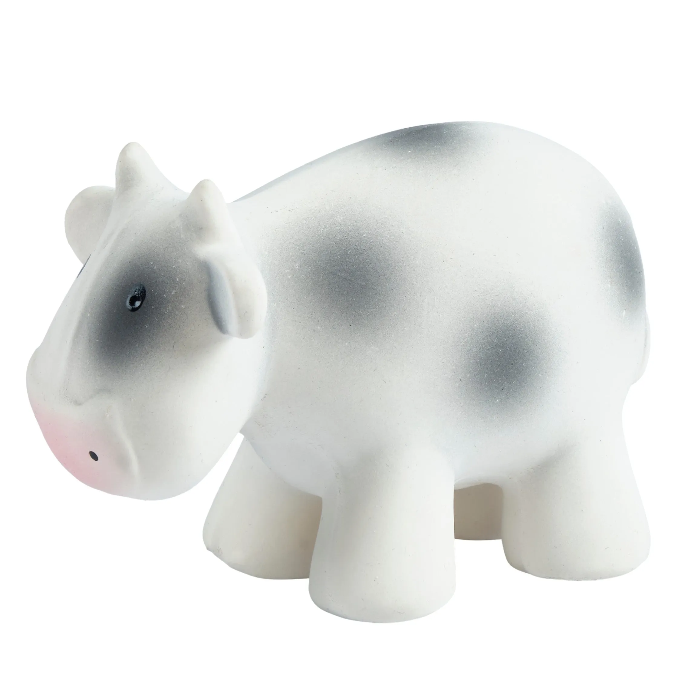 Cow - Natural Organic Baby Teether Rattle & Organic Bath Toy