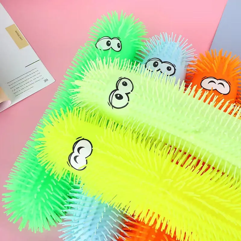 Creative Glow 50cm Colorful Caterpillar Flash Decompression Vent Ball Children's Toys