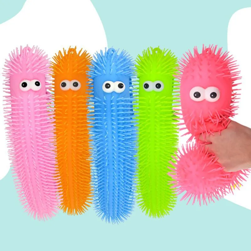 Creative Glow 50cm Colorful Caterpillar Flash Decompression Vent Ball Children's Toys