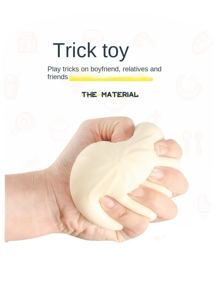 Decompression Hand Pinch Steamed Stuffed Bun Children Cure Hand Play Vent Emotion Relieve Stress Ball Slow