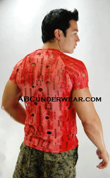 Elee T shirt with holes
