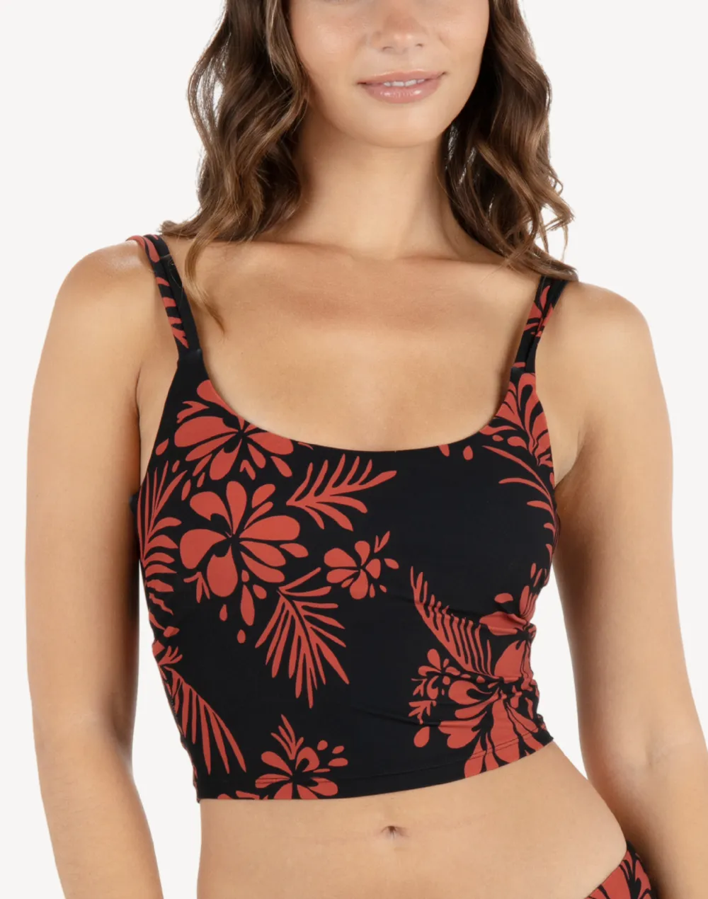 Hidden Tropical Tankini Top