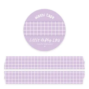 Lilac Grid Washi Tape by Little Lefty Lou