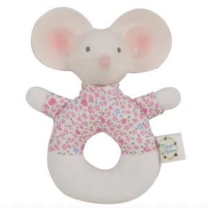 Meiya the Mouse Soft Baby Rattle and Organic Teether
