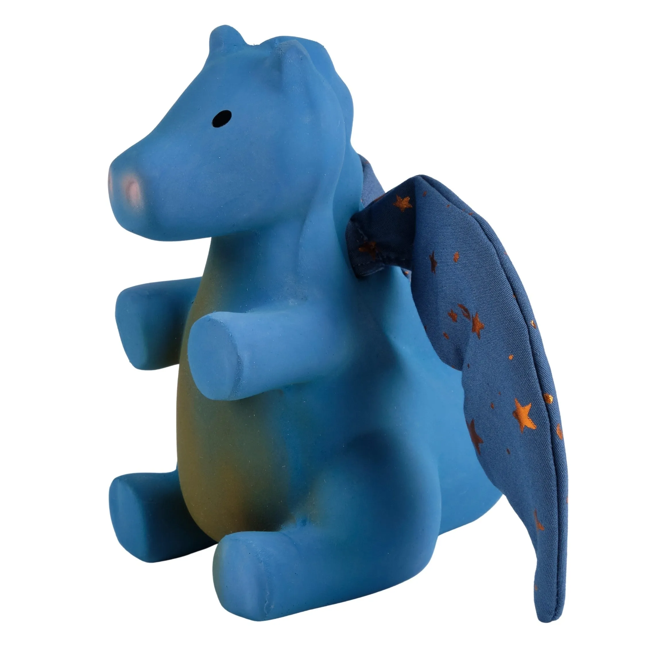 Midnight Dragon Rubber Baby Teether and Rattle in Gift Box