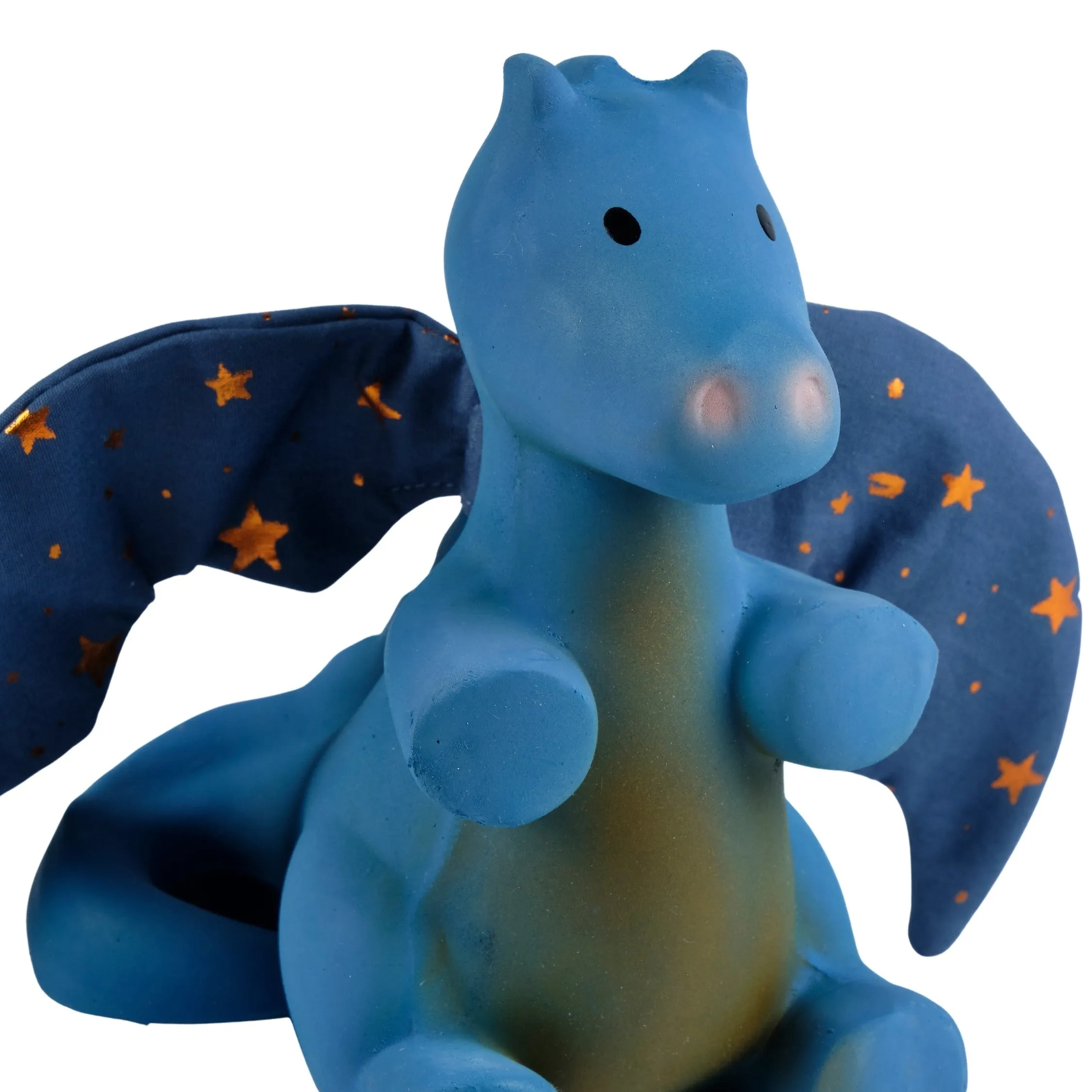Midnight Dragon Rubber Baby Teether and Rattle in Gift Box