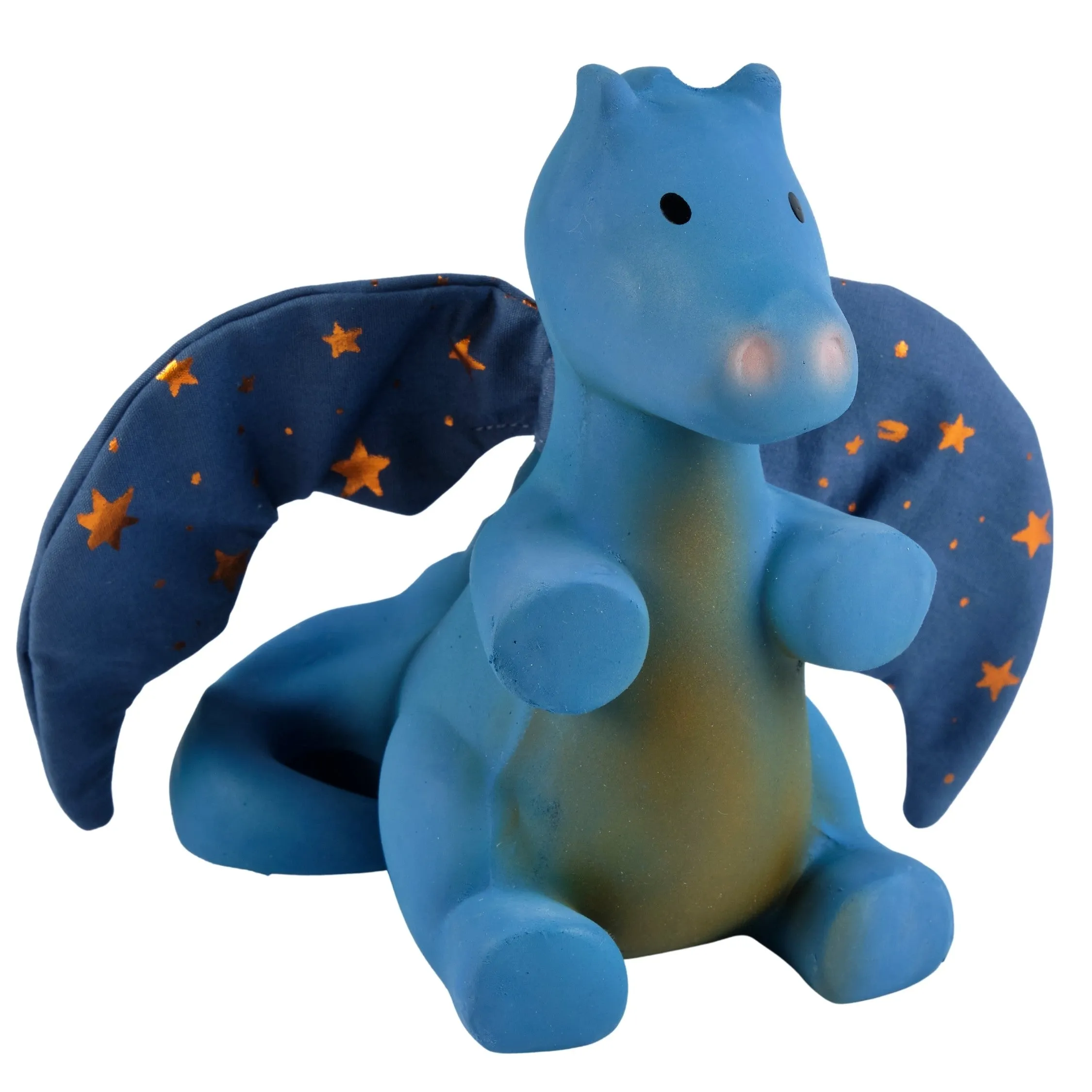 Midnight Dragon Rubber Baby Teether and Rattle in Gift Box