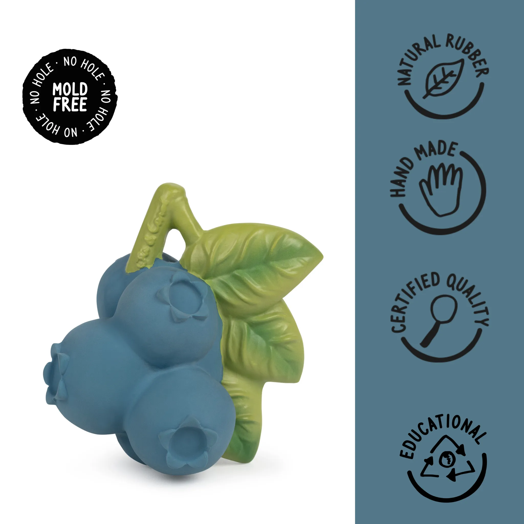 Oli & Carol Jerry The Blueberry Natural Rubber Teether