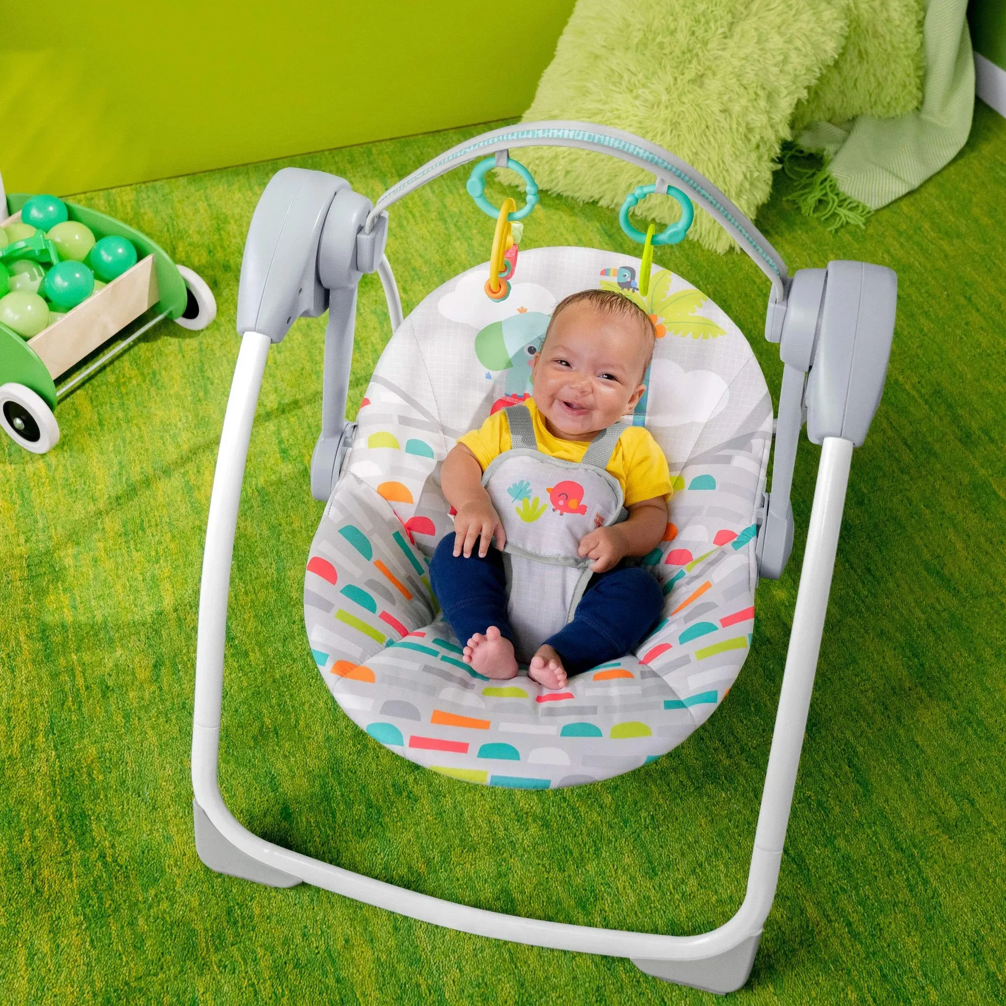 Playful Paradise Portable Baby Swing ( See Description)