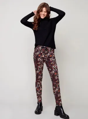 Printed Crinkle Suede Jogger [Foliage-C5226R] FINAL SALE