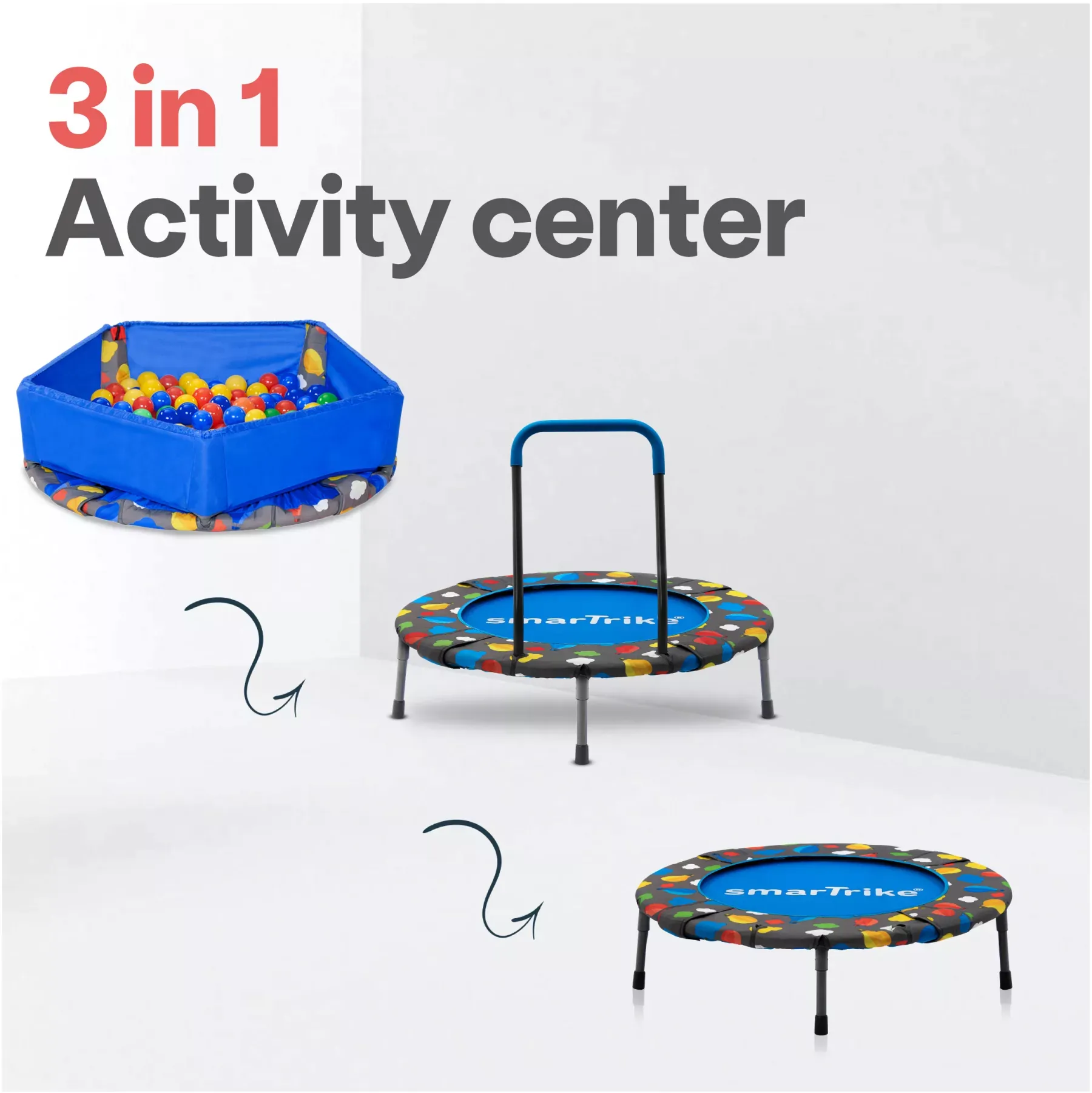 SmarTrike Trampoline 3-In-1 Activity Center