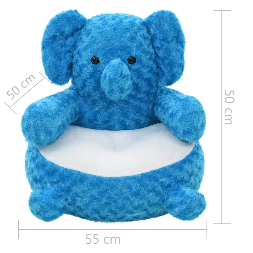 vidaXL Blue Elephant Cuddly Toy - Soft, Plush & Perfect for Kids